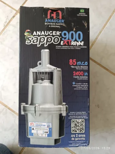 Bomba submersa para poço e cisterna