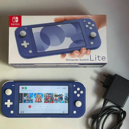 Nintendo Switch Lite Azul Desbloqueado 128gb