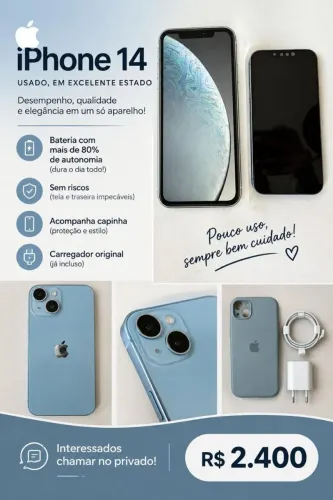 IPhone 14, impecável.