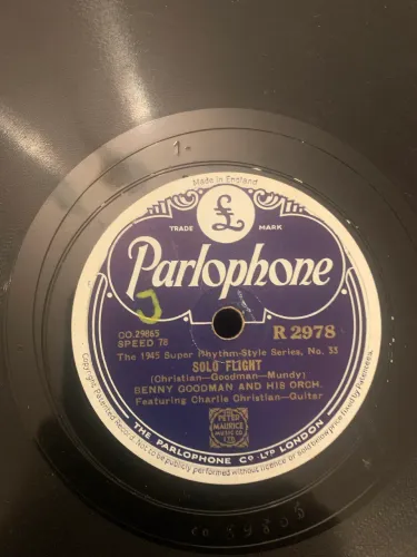 Disco 78 rpm raridade Benny Goodman