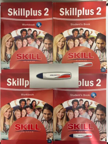 Kit Coleção Livros Skillplus 2 Com Caneta Interativa English Pen