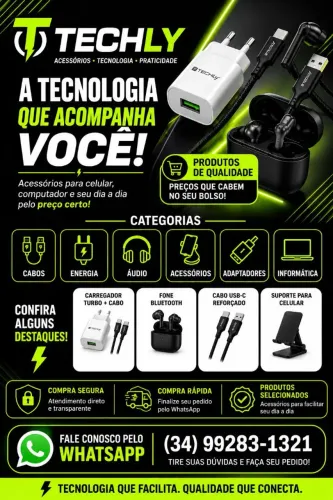 Vendemos carregadores,fones,etc