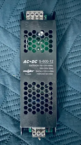 Fonte chaveada 12v 50 amperes