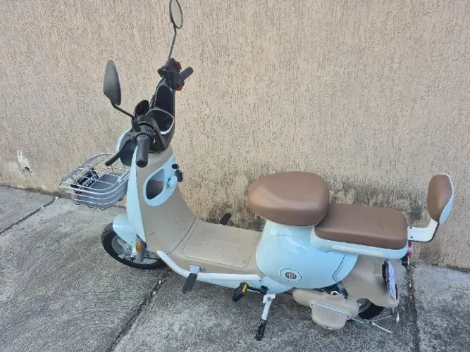 NOVA Bicicleta Elétrica Lambreta Motinha Vespa 1000w 20ah Lítio