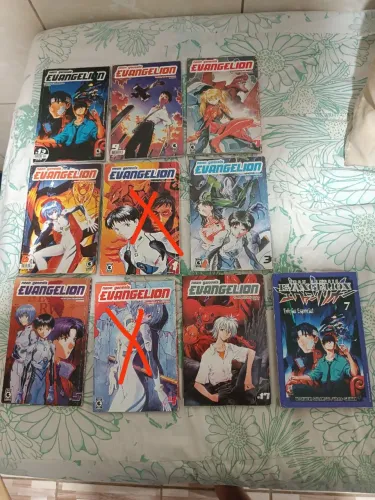 Lote de mangás de Evangelion