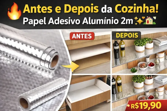 Papel de Parede Autocolante Adesivado Lavável à Prova d'água (Alumínio)