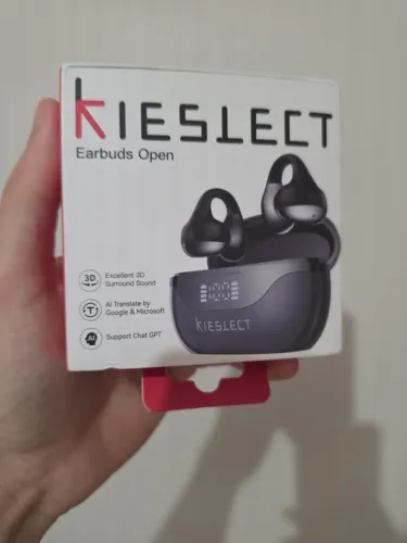 Fone de Ouvido Kieslect Earbuds Open Bluetooth 5.4 - Preto
