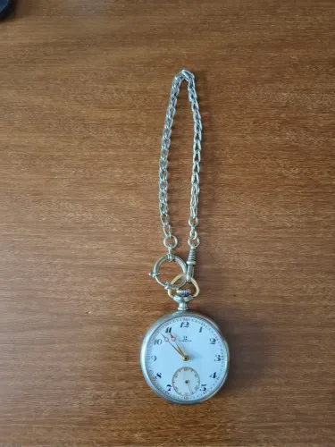 Relógio de bolso ômega ferradura antigo