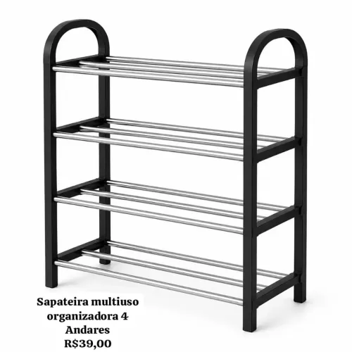 Sapateira minimalista multiuso Quatro Andares