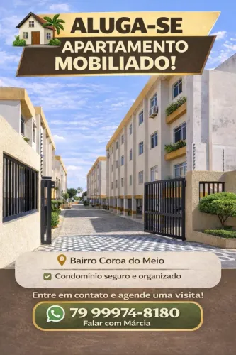 Apartamento Mobiliado para Aluguel - Residencial Parque Atlântico (Bairro Coroado Meio)