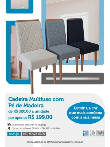 CADEIRAS DE JANTAR (MADEIRA AGELIN)