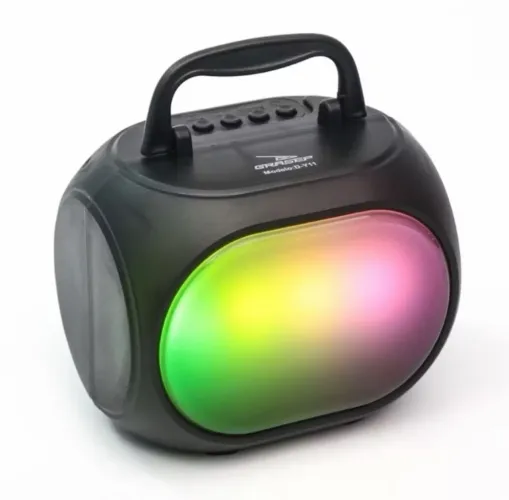 Caixa de Som 8W Rms Real Bluetooth TWS Amplificada Mp3 Led Rgb Usb SD Pen drive
