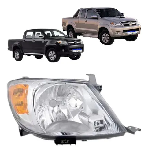 Farol Toyota Hilux Ambar 2006 2007 2008 2009 2010 11 Novo Ld Direito/passageiro