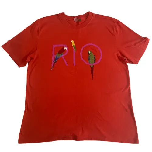 Camiseta Farm Rio Feminina Original Tamanho P Vermelha