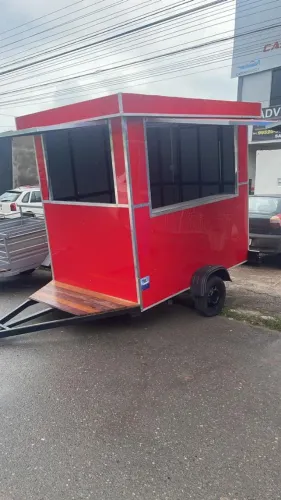 Carrinho para Lanche Compacto - Fácil Transporte .
