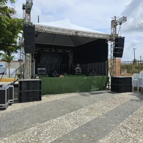 Estrutura Palco, Tenda, Som e Iluminação (Aluguel) Backline