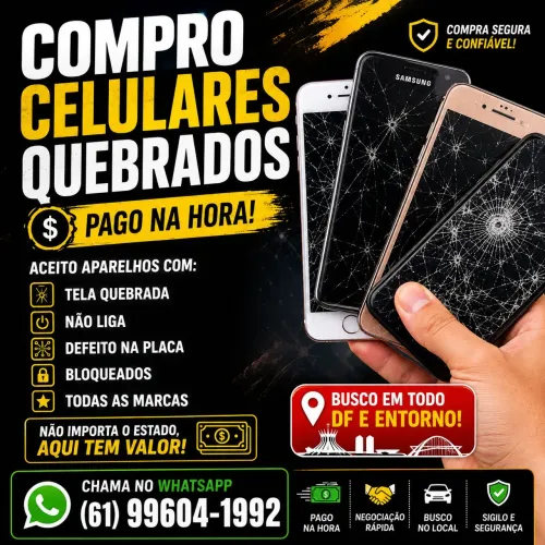 Celular quebrou?