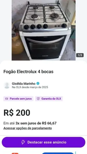 Fogão Electrolux