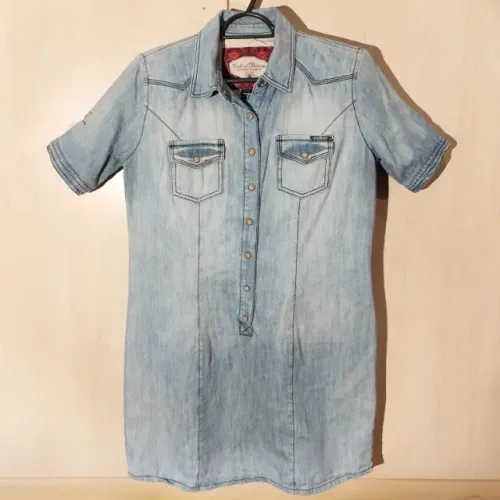Chemise vestido jeans Colcci