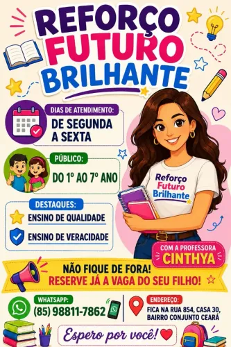 Reforço escolar no Conjunto Ceará