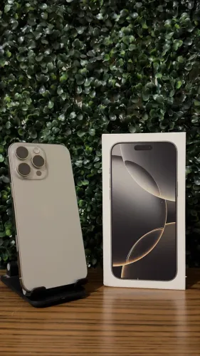 iPhone 16 Pro Max 256GB Natural 93% Impecável Completo Pronta Entrega