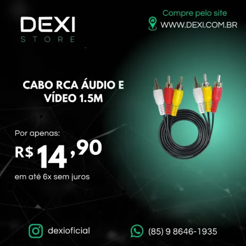CABO RCA AUDIO E VIDEO 1.5M