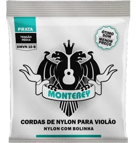 Cordas Monterey P/ Violão Nylon Média Emvn10b C/ Bolinha