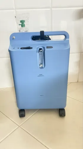 Concentrador de oxigenio 5L Philips Everflo + umidificador e canula nasal 2,1 m
