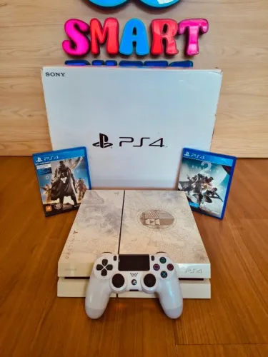 PS4 Edição Limitada "Destiny" | 1 TB | Controle PS4 Edição especial | 2 Jogos | Garantia 
