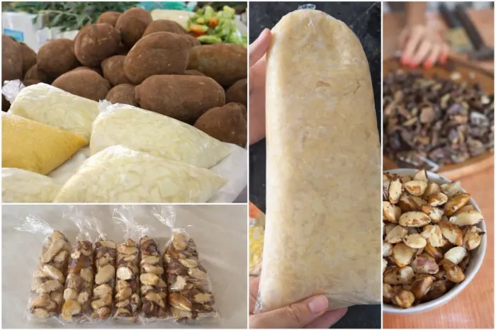 Polpa de fruta cupuaçu e castanha do pará