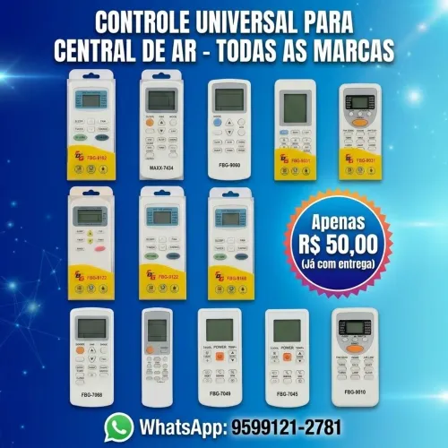 Controle universal para central de ar