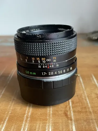 Lente vintage Sony 50mm 1.7