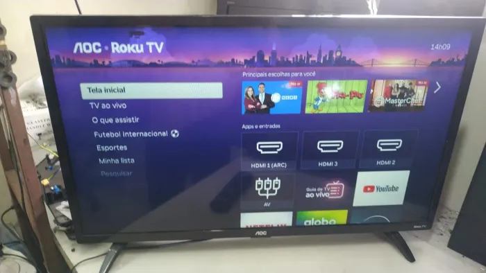 Tv AOC Roku Smart de 32 polegadas