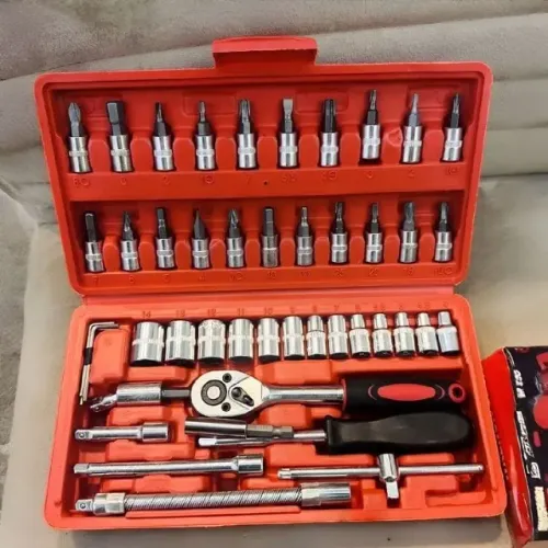 Kit Maleta de Ferramentas 46 Peças Catraca Reversível - Novo
