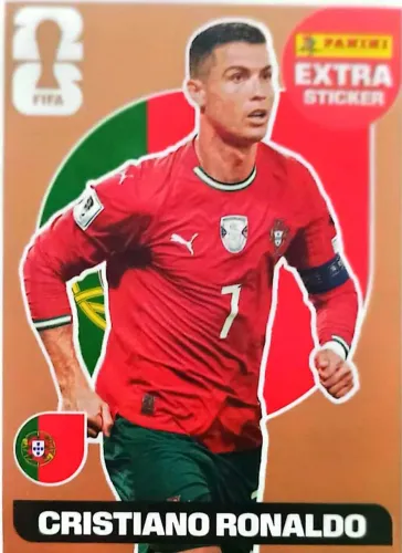 FIGURINHA CRISTIANO RONALDO EXTRA STICKER