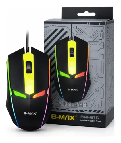 Mouse Gamer RGB 7 Cores Novo na Caixa