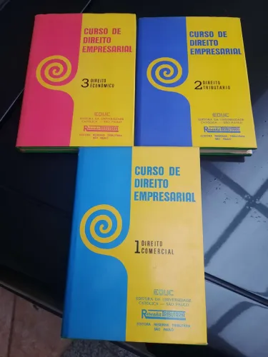 Coleção completa capa dura "Curso de Direito Empresarial" 1976 **leia a descrição**