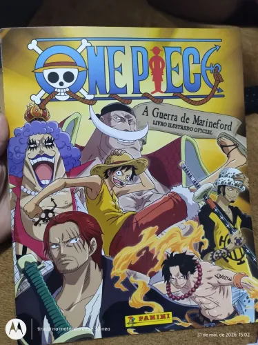 One piece álbum de figurinhas 