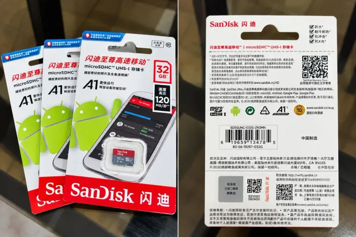 SanDisk Ultra 32GB Original - microSDHC UHS-I A1 Classe 10 Lacrado