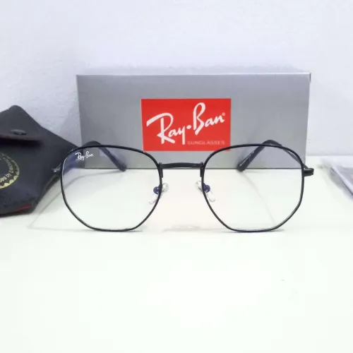 Armação óculos grau Ray ban Hexagonal Preto unissex novo