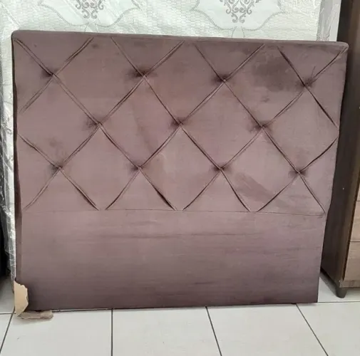 Cabeceira de casal na pronta entrega nas cores marrom bege e cinza