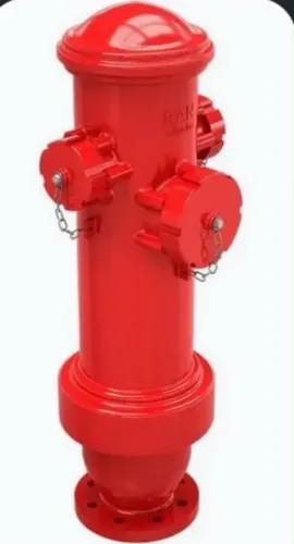 Hidrante de coluna vermelho 