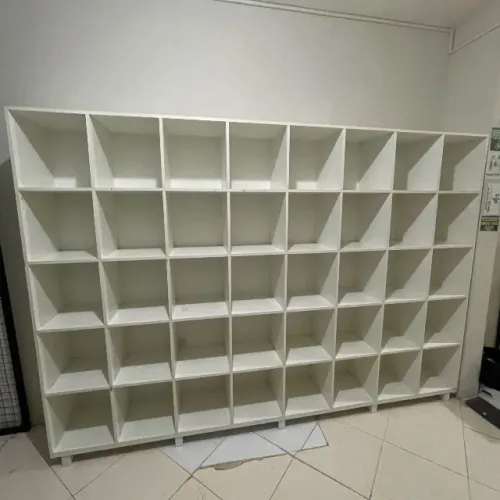 Estante Organizadora MDF Branca 40 Nichos - Perfeita para Armazenamento?