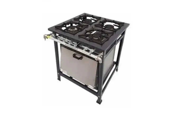 Fogão 4 Bocas Baixa Pressão e Forno Grande 98 L Inox 30x30 QD/QS - Itajobi