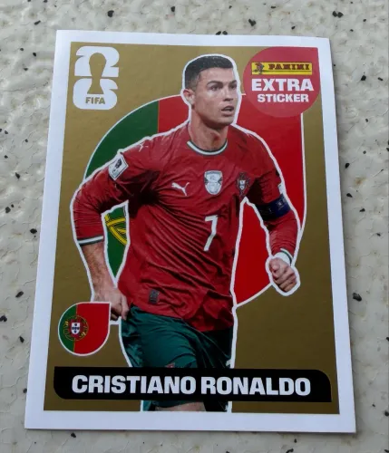Figurinha Ledend ouro Cristiano Ronaldo