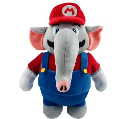 Brinquedo de Pelúcia Super Mario Bros Wonder Elephant 27cm