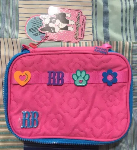 Estojo Rebecca Bonbon Box 36 Elásticos Escolar Necessaire Rosa - NOVO