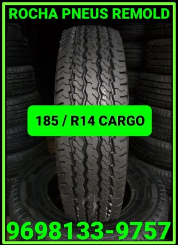 Pneu Remold 185 / R14 C 8 LONAS Kombi R$ 350,00
