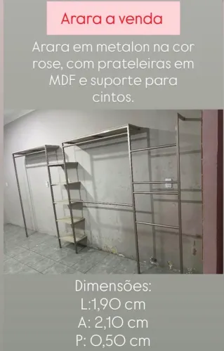 Arara em metalon