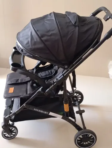Carrinho Passeio Bebê Alça Reversível Yougo Cinza Maxi Baby clip-icon Carrinho Passeio Beb